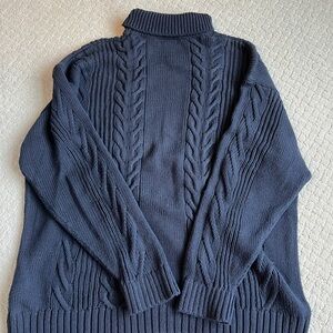 Y2K Banana Republic Cable Knit Turtleneck Sweater